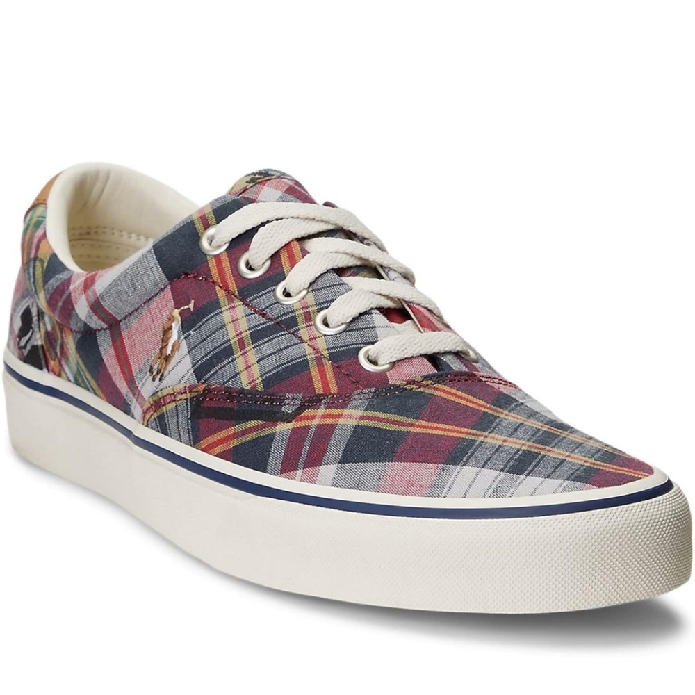 Polo by Ralph Lauren Men's Plaid Sneakers - Multicolor